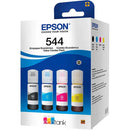 Kit com 4 Garrafas de Tinta Epson, Preto, Ciano, Magenta, Amarelo, T544520-4P, 1 UN